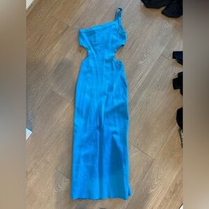 Emory Park Vibrant Blue One Shoulder Dress